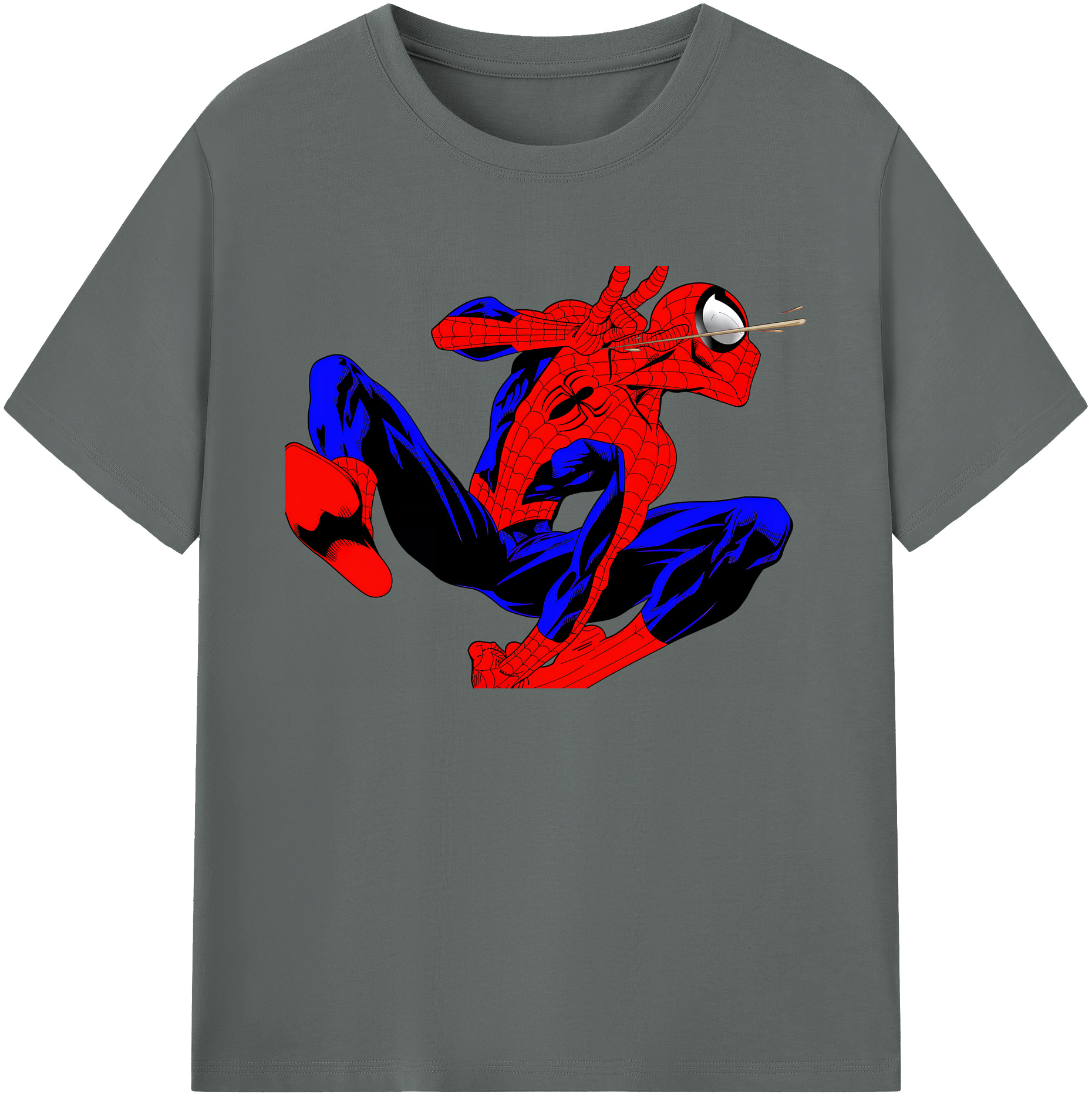 （画像用） Spider Man スパイダーマン 綿100％ メンズ半袖Tシャツ｜肌触りやわらか＆通気性